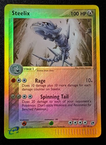 Steelix 100 reverse - reverse, holo