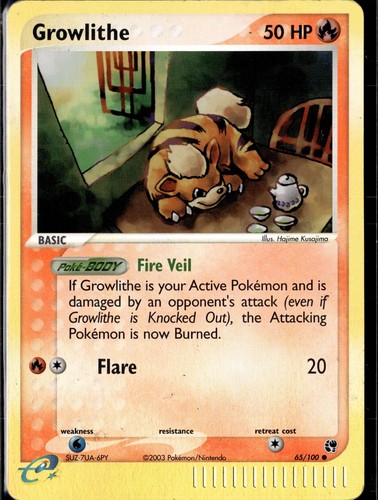Growlithe reverse holo common - reverse,