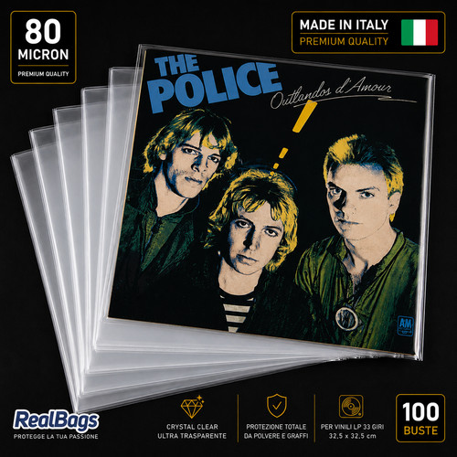 100 buste polipropilene vinili - polipropilene,