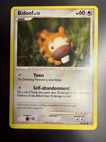 Bidoof 100 stormfront - bidoof, 54/100